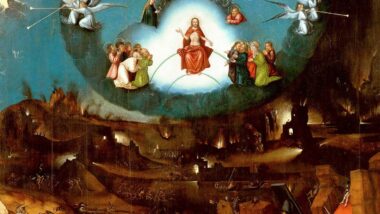 Ein Ausschnitt des Weltgerichtstriptychon von Hieronymus Bosch
