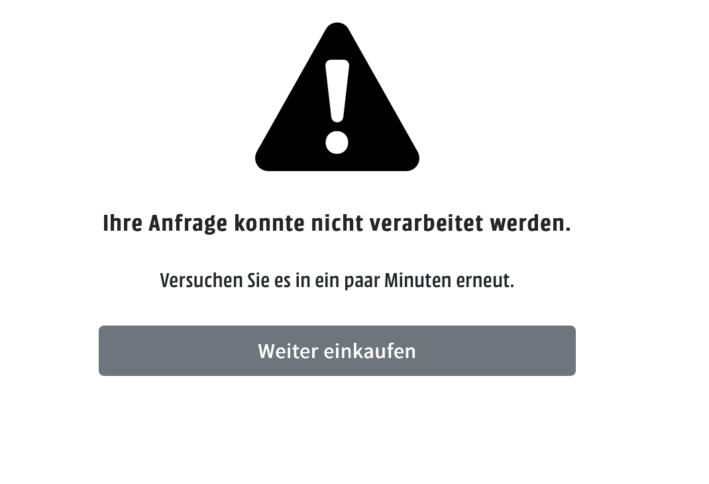 Fehlermeldung