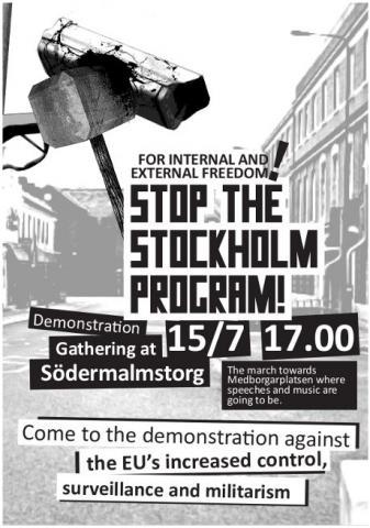 Aufruf zur Demonstration gegen das "Stockholm Programm" (Stockholm, 2009)