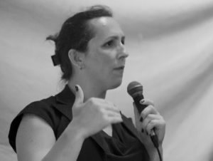 Eleanor Saitta auf der OHM2013. Bild: Frederic Jacobs. Lizenz: Creative Commons BY 2.0.