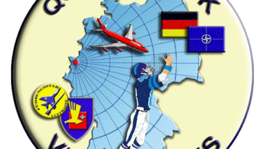 Das Wappen des zivil-militärischen "Nationalen Lage- und Führungszentrums für Sicherheit im Luftraum" im Niederrheinischen. Dort wusste man zuerst von den möglicherweise ursächlichen NATO-Manövern.