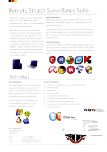 Flyer von AGT "Remote Stealth Surveillance Suite".