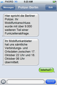 Benachrichtigung per SMS (Symbolbild)
