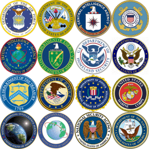 Die Mitglieder der US Intelligence Community.