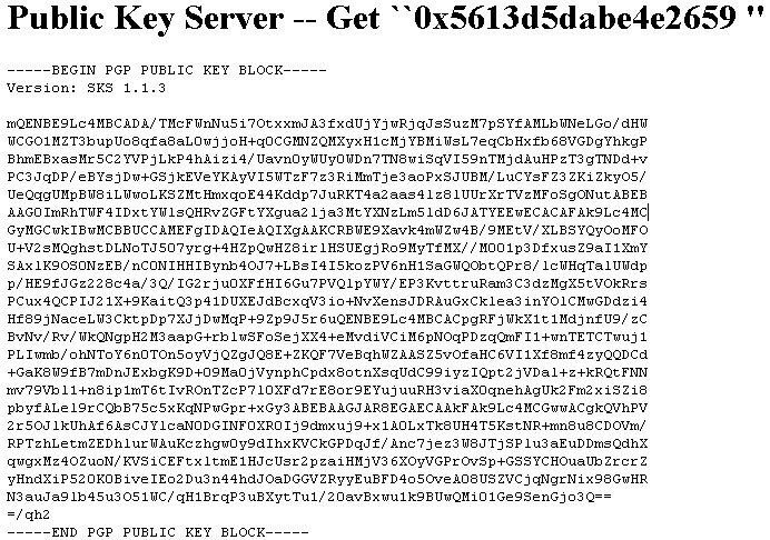 Ein PGP-Key