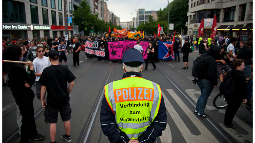 Demonstration gegen G8-Gipfel in Berlin. (Bild: Montecruzfoto)