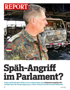 Reißerischer Aufmacher im FOCUS. Der Schreiber kennt die Gepflogenheiten des Bundestages jedoch nicht.