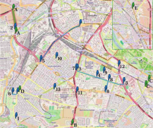 Funkzellenabfragen am 19. Februar 2011 in Dresden. © OpenStreetMap contributors.
