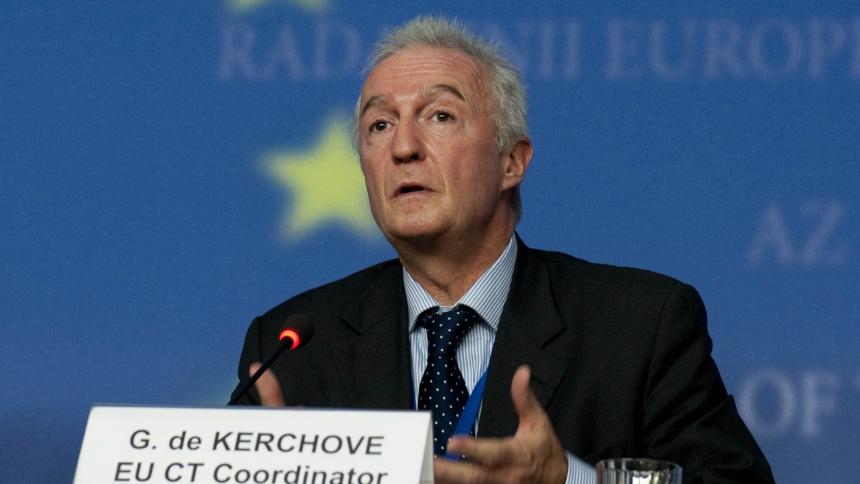 Gilles de Kerchove, der "Anti-Terror-Koordinator" der EU. Sein Daseinszweck besteht darin, möglichst weitgehende Gesetzesänderungen für mehr Überwachung auf den Weg zu bringen.