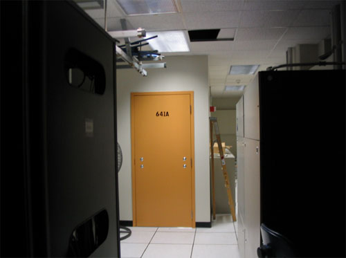 Der Raum 641A in San Francisco, in den AT&T der NSA den kompletten Datenverkehr leitet(e).