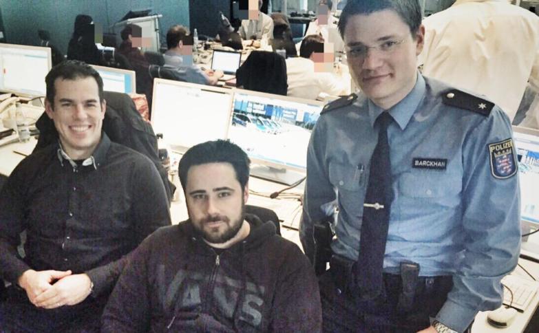 Das "Social Media Team" der Frankfurter Polizei.